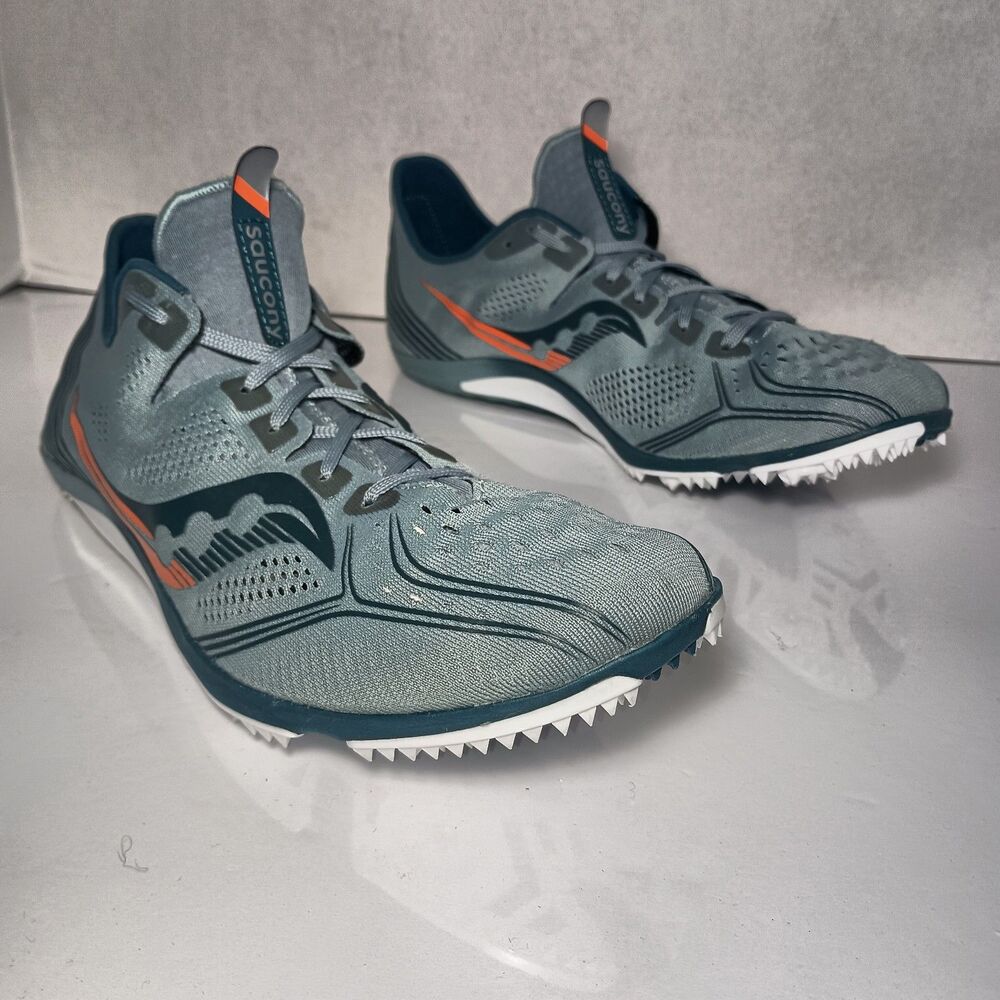 Size 10.5 - Saucony Endorphin 3 Men's Track Shoes S29070-2 W/ Spikes & Tool